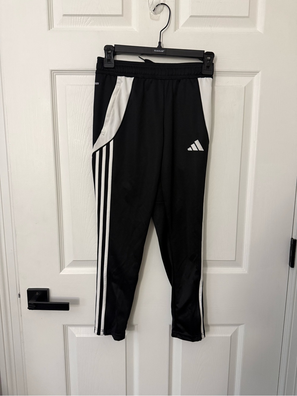 Adidas Kids Training Pants TIRO24 Soccer Black White Size 9/10Y Jogger New